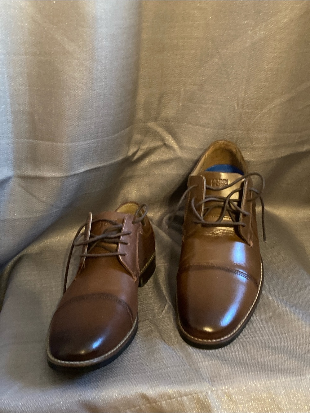 Nunn Bush Men's Brown Cap-Toe Derby Oxfords